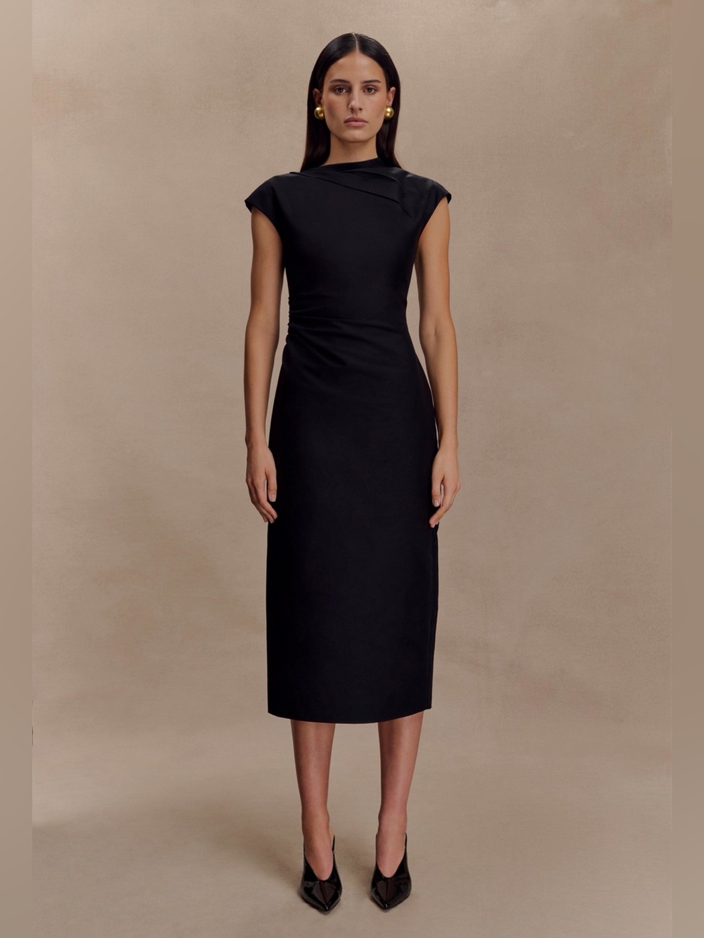 MESHKI Lorena Cotton Midi Dress